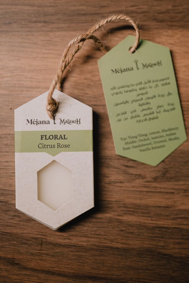️ تاغ ملامح × ميجانا – FLORAL (Citrus Rose)